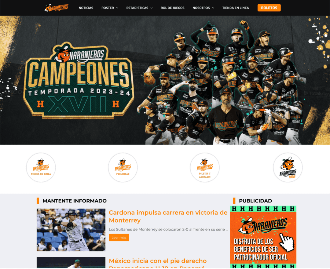 naranjeros de hermosillo pagina web